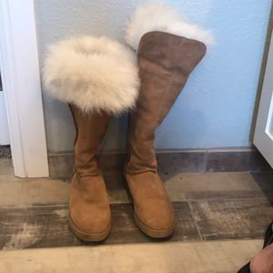 Ugg tall fur boots size 9